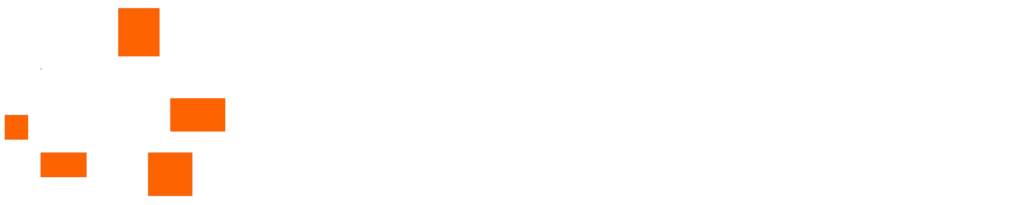 Logo for Pinnacle Engineering Group with the company name in white capital letters. To the left, orange and white geometric squares form an abstract design. Black background.
